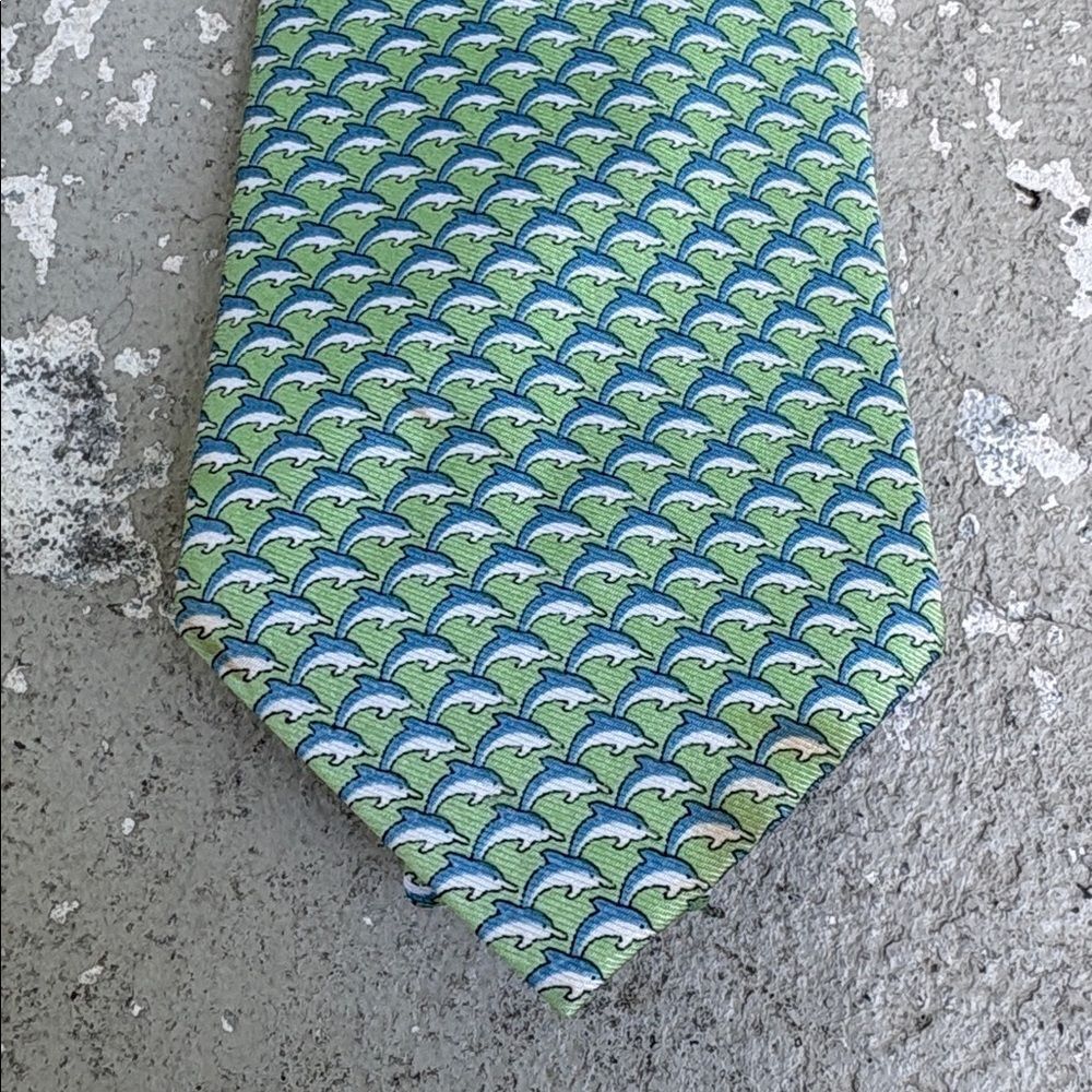 Hermes vintage dolphin tie - Picture 2 of 5